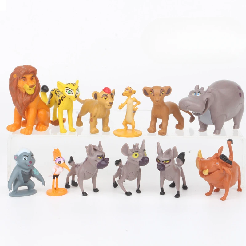 

12pcs/Set Cartoon Anime The Lion King Simba Nala Timon Model Figurine PVC Action Figures Classic Toys Children Gifts