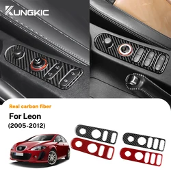 Reale Adesivo In Fibra di Carbonio Per Seat Leon Altea 2005 2006 2007 2008-2010 2011 2012 Per Toledo 2005-2009 LHD RHD Auto porta serratura Gear