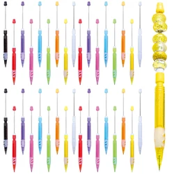 50Pcs Wholesale DIY Student Beaded Pencils No Sharpening Pencils 0.5 Non-Pouring Automatic Cute School Office Gifts