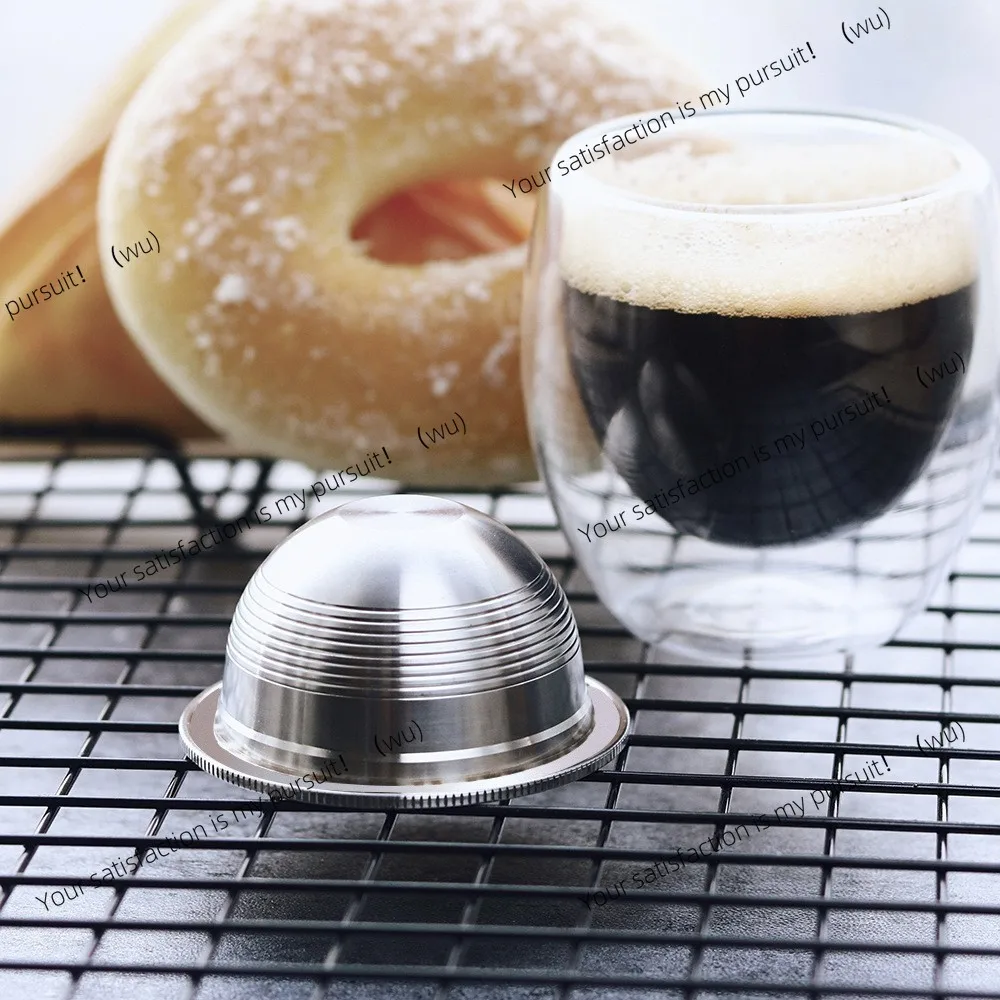 نماذج متوافقة vertuo بالإضافة إلى كبسولة القهوة المصنوعة من الفولاذ المقاوم للصدأ، غلاف نسبرسو بفلتر نصف كروي