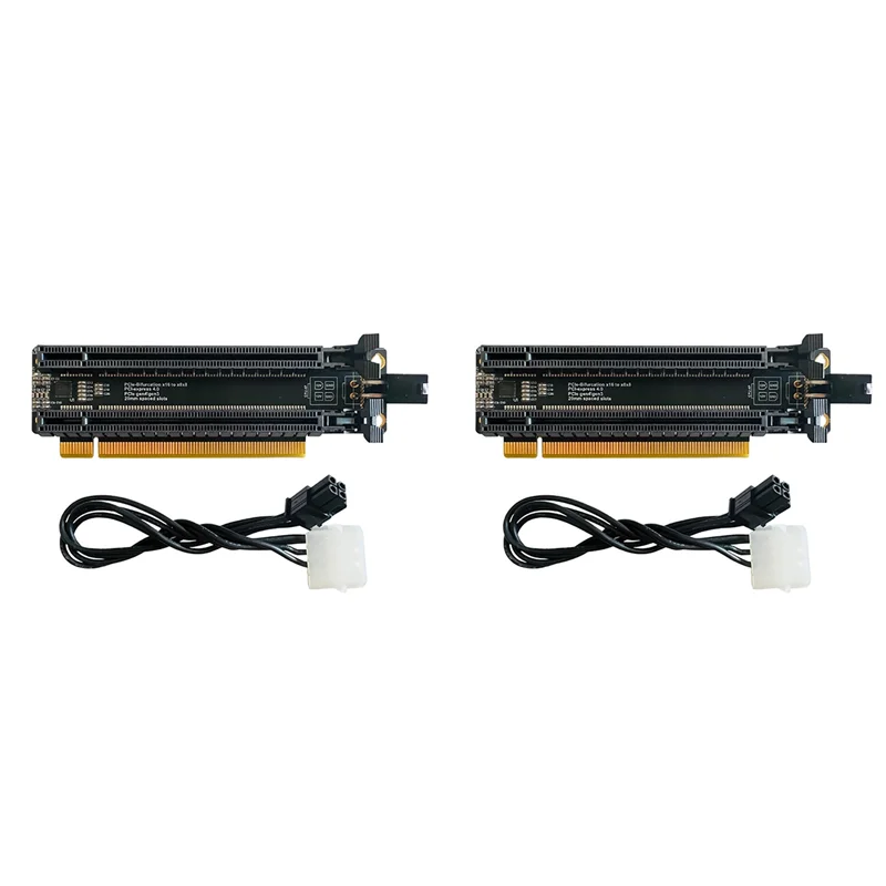 

2X PCI-E 4.0 X16 Карта расширения от 1 до 2, разделенная карта Gen4 Pcie-Bifurcation X16 до X8X8 с 20-миллиметровыми слотами CPU4P (4-контактный)