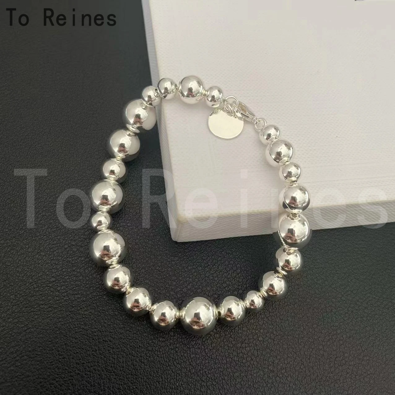 To Reines Irregular Round Beaded Bracelet French Style Fashion Everyday Versatile Temperament Women's Jewel Luxury Holiday Gift