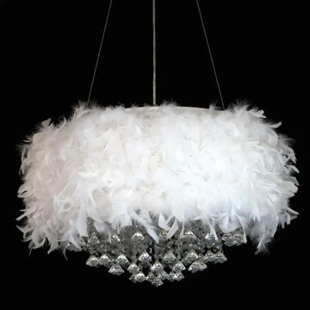 2M Christmas Tree White Feather Boa Strip Xmas Ribbon Party Garland Decor Grament Accessaries Wedding Supplies