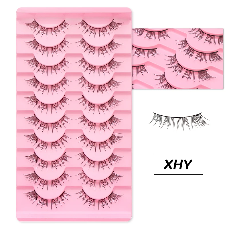 DINGSEN Anime-Wimpern, Vollstreifen-Wimpern, 10 Paar, dicke Wimpern, wiederverwendbare falsche Wimpern, Großhandel für Make-up, Beauty-Wimpern – Detail 25