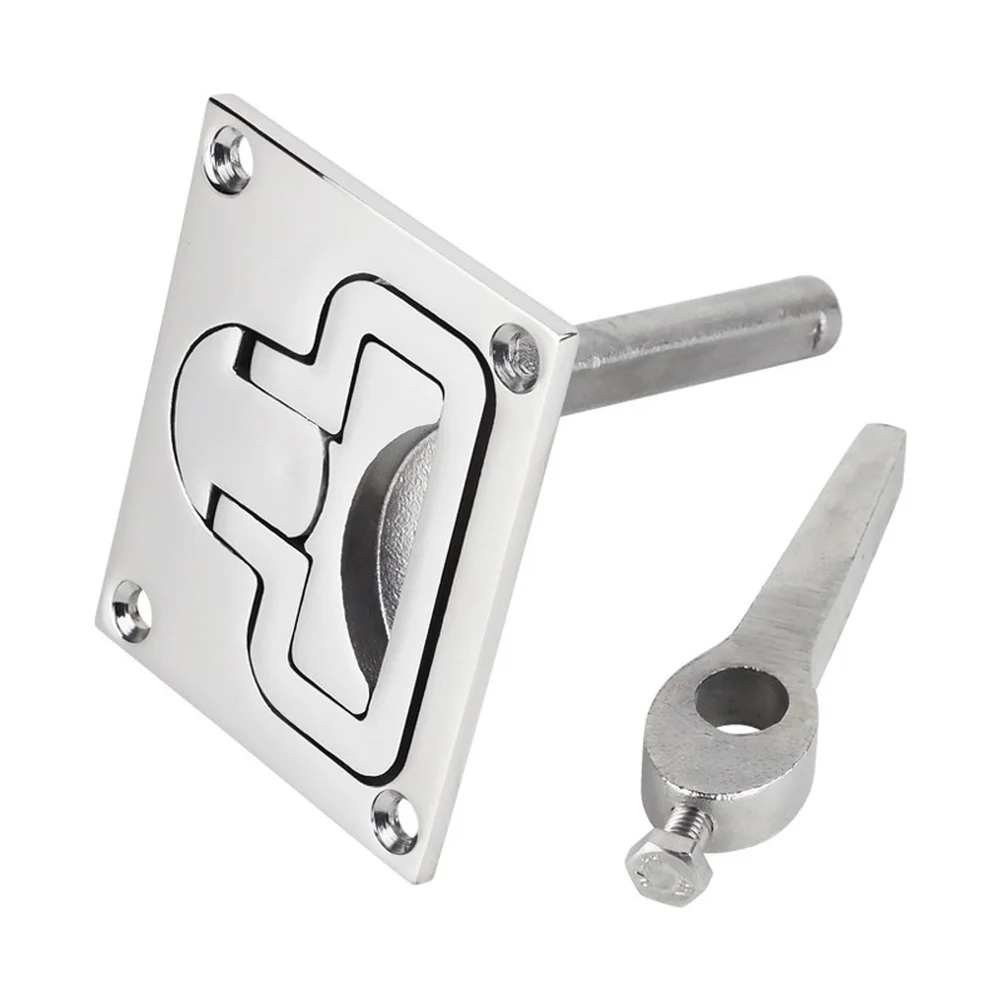 

Boat Latch Square Floor Lock 316 Stainless Steel Marine-grade Hardware Customizable Options For Hatch Installation