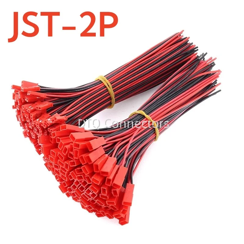 10 Pairs 22 AWG JST Plug Connector 2 Pin Male Female Plug Connector Cable Wire for LED Lamp Strip RC Toys Battery Adapter 10cm