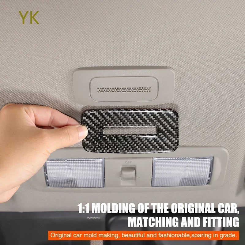 

For Nissan Frontier 2022-2024 Soft Carbon Fiber Car Roof Microphone Decorate Sticker Interior Car Accessories