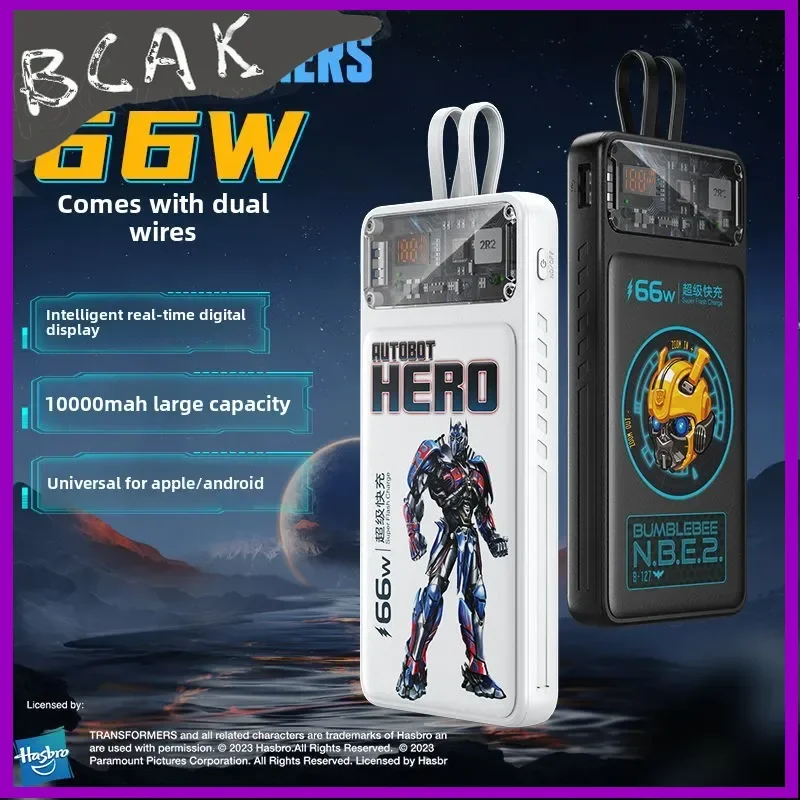 Quality BCAK Transformers Power Bank Comes with  20000mAh Ultra-thin and  Fast Charging Compact and Portable Mobile Power Supply