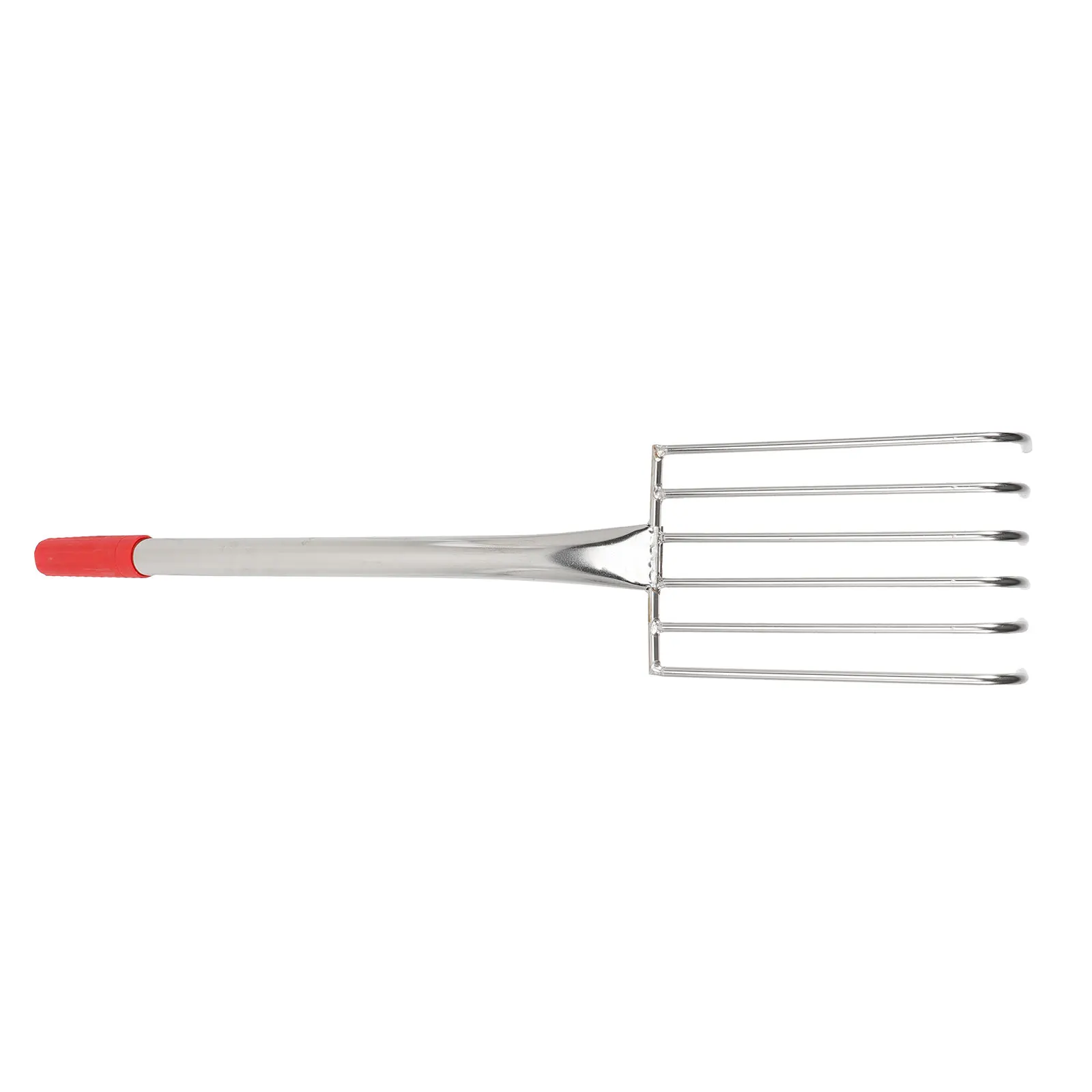 

Stainless Spreading Soil Tool Digging Tools Garden Rake Rubber Handle Shell Tool Metal Rake Soil Loosening Stainless