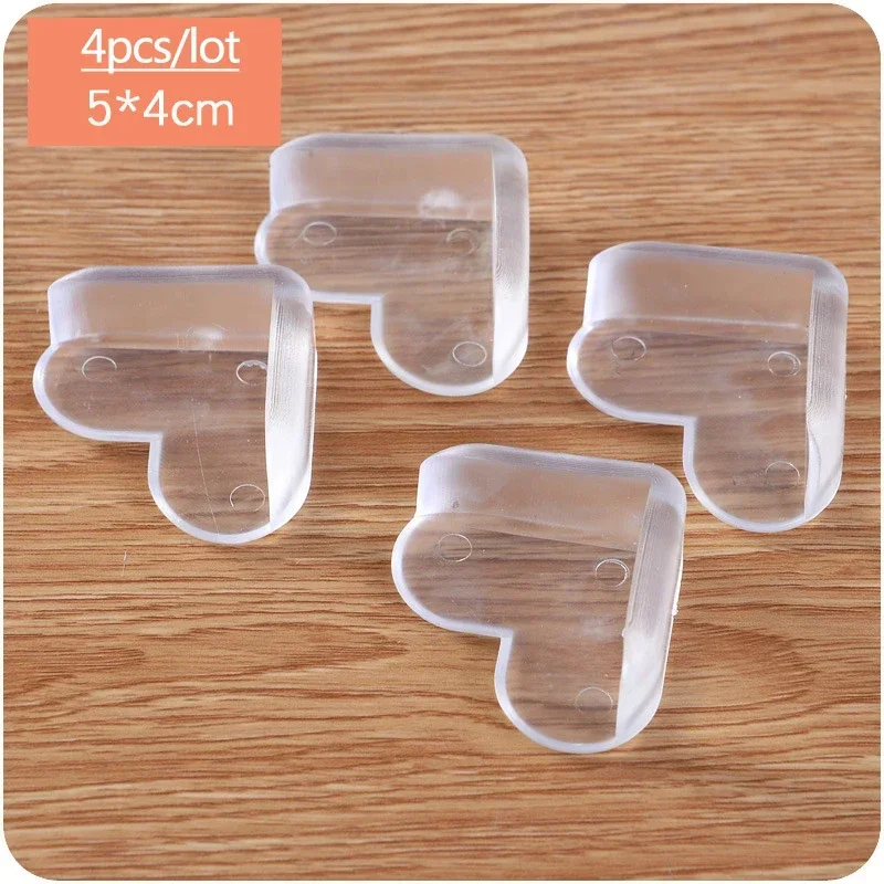 4 قطعة/الوحدة لينة واضحة المطاط الجدول مكتب حافة ركن حامي الحرس الطفل الطفل الاطفال آمنة الجدول ركن حامي الضروري اليومي #1