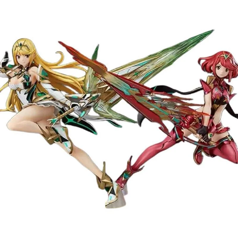 20CM PVC Xenoblade Chronicles 2 Mythra Pyra Peripherals Action Figures Toy Model Desktop Ornament Birthday Gift