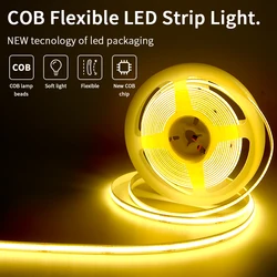 1M/2M/3M/5M/10M COB LED Strip Lights 12V 24V 320LEDs/M Elastyczna taśma LED o wysokiej gęstości z możliwością ściemniania do pokoju Schody Kuchnia Wystrój