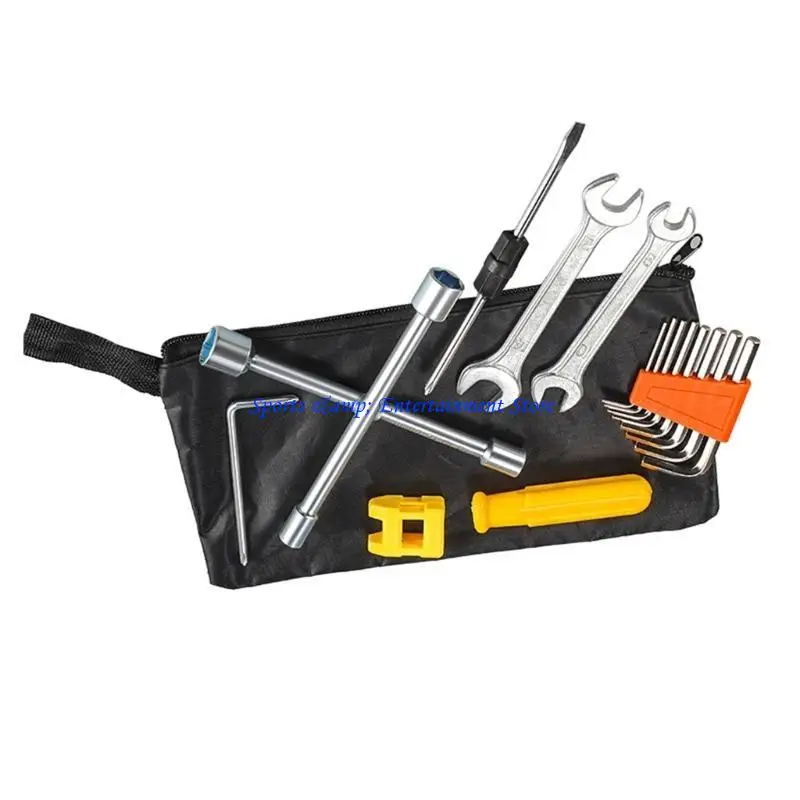 G7NF Chainring Screw Removal Install Tool Set Road Folded Bike Chainwheel Tool for Easy Transport