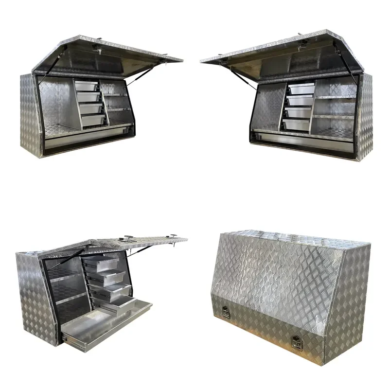 Aluminum Ute Canopy Waterproof Pickup Trucks Tool Box for Truck and Work Site