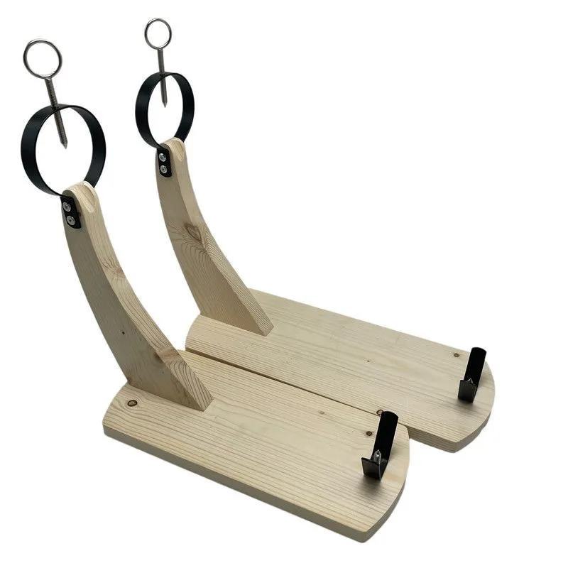Pine Wooden Simple Ham Rack Lamb Leg Stand 2 Sizes Of Slicing Racks Display Rack For Commercial Housholed Ham Storage Rack ZI267