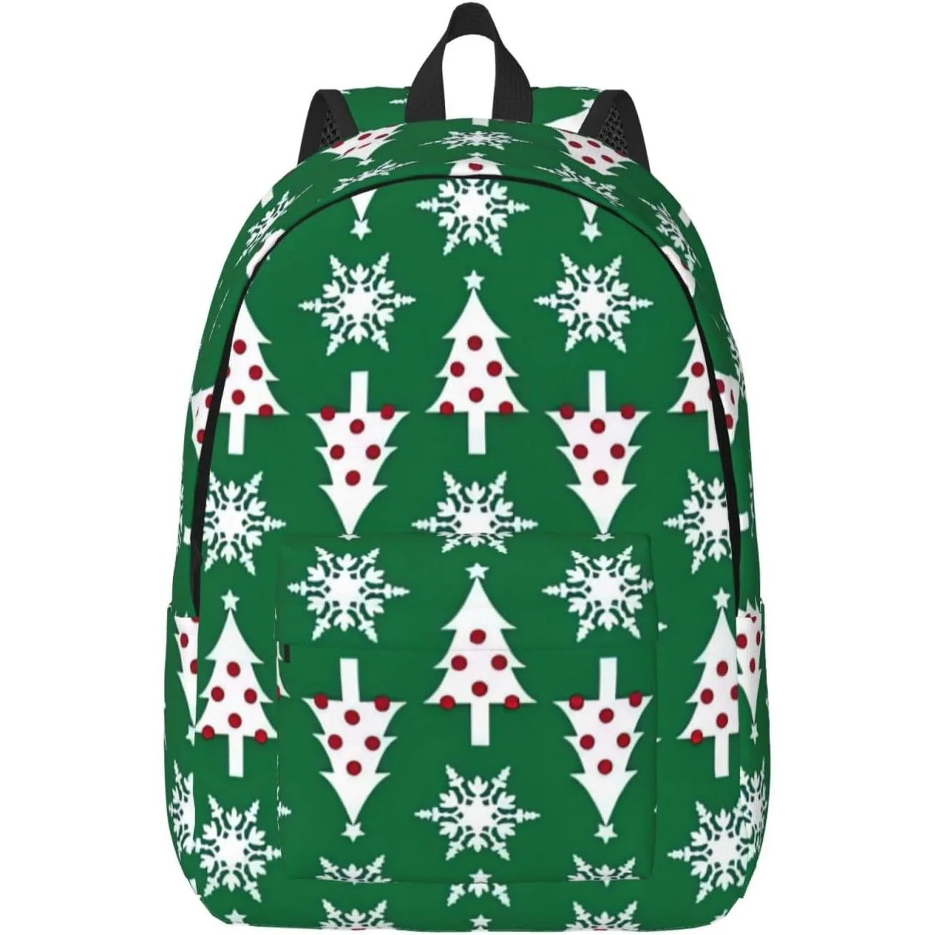 

Christmas tree pattern Fashionable canvas backpack, lightweight casual, fit for multi-functional daily travel bags