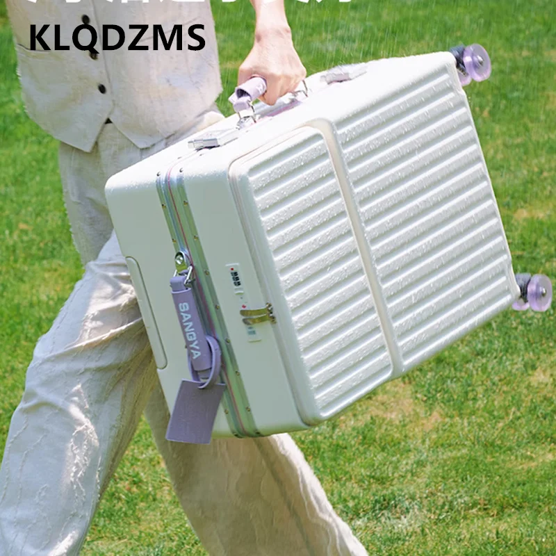 KLQDZMS Aluminum Frame Suitcase 20 Inches Boarding Box 24