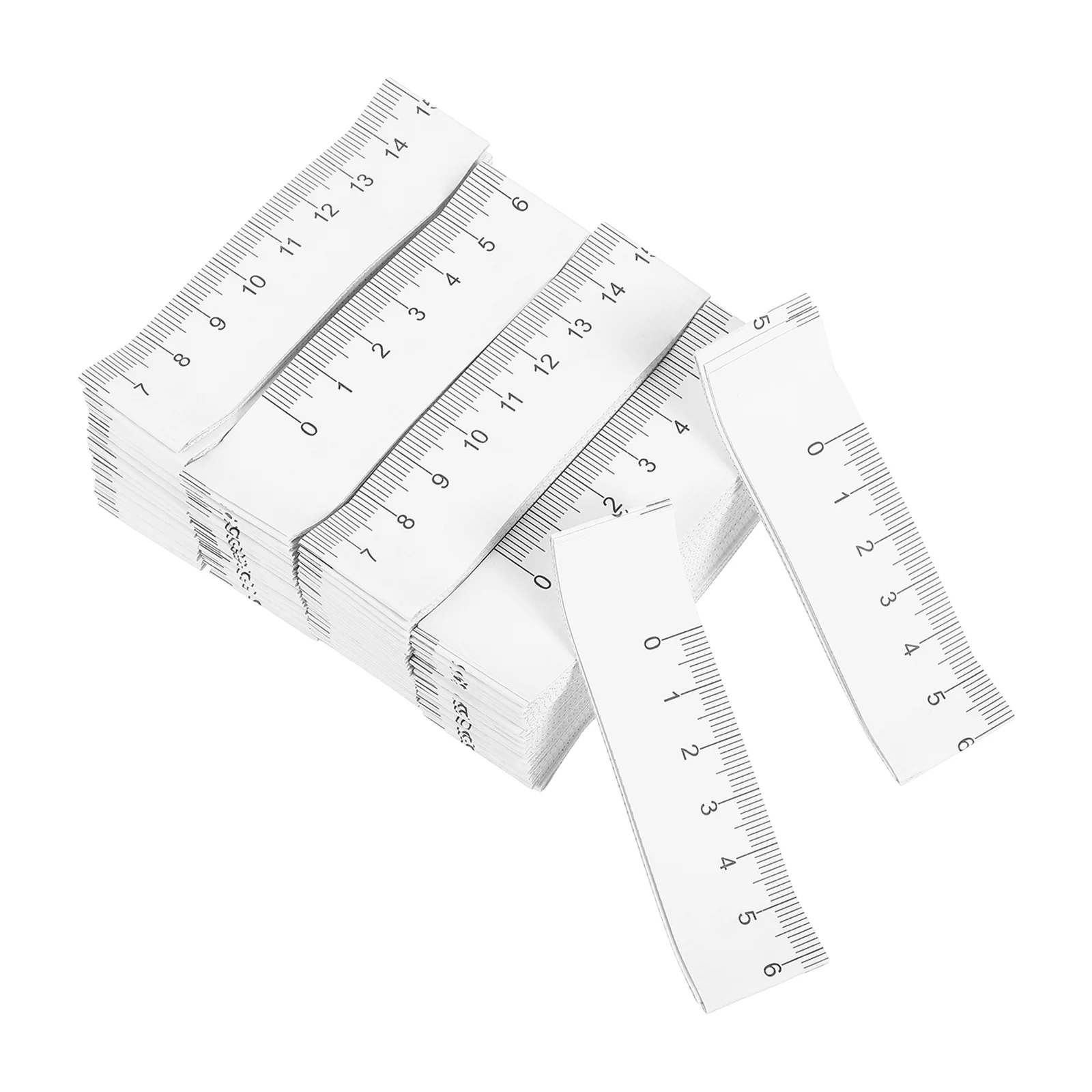 100 Pcs 1M Paper Measuring Tape Disposable Medical Wound Baby Use Left Right White Newborn Measure Ruler