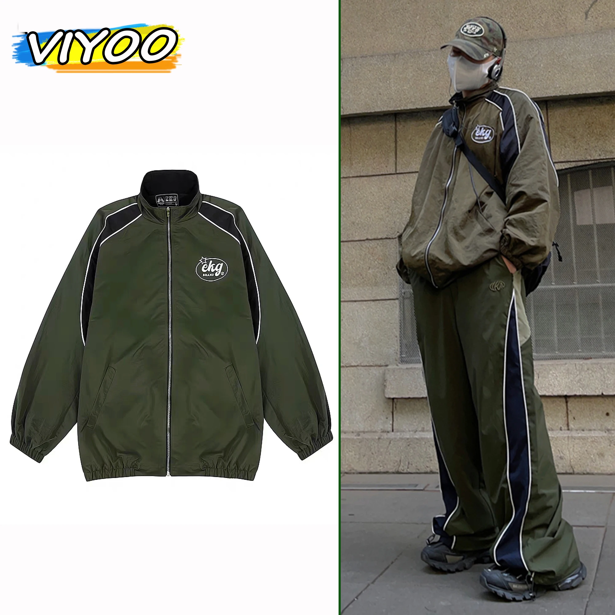 

Men'S Y2K Clothes Tracksuits Loose Wide Leg Cargo Jogging Track Pants Couple Korean Fashion Clothing Sweatpants Techwear Women