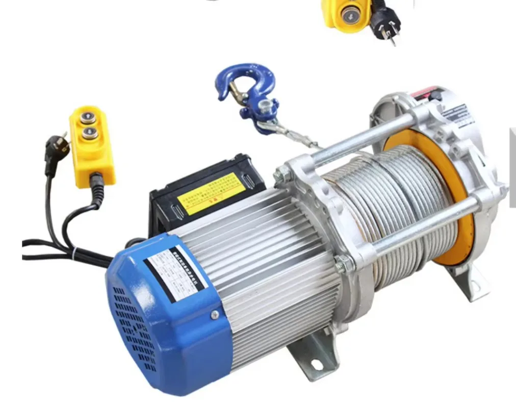 800kg CDK Type 220V 1 Phase Wire Rope Electric Hoist  Electric Winch