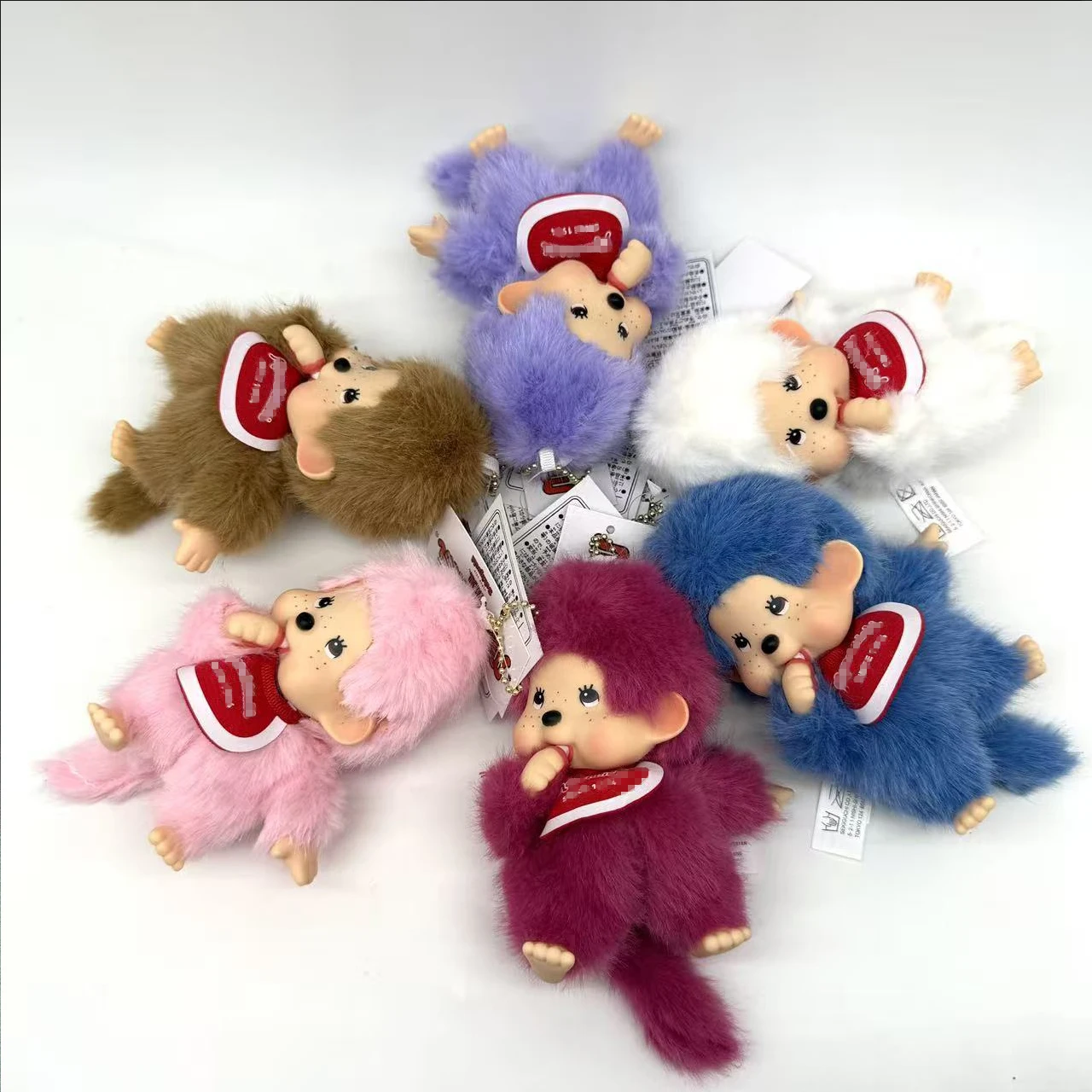 

10CM Cute Monkey Plush Doll Pendants Bag Accessories Keychain Anime Peripheral Doll Toys Holiday Gift