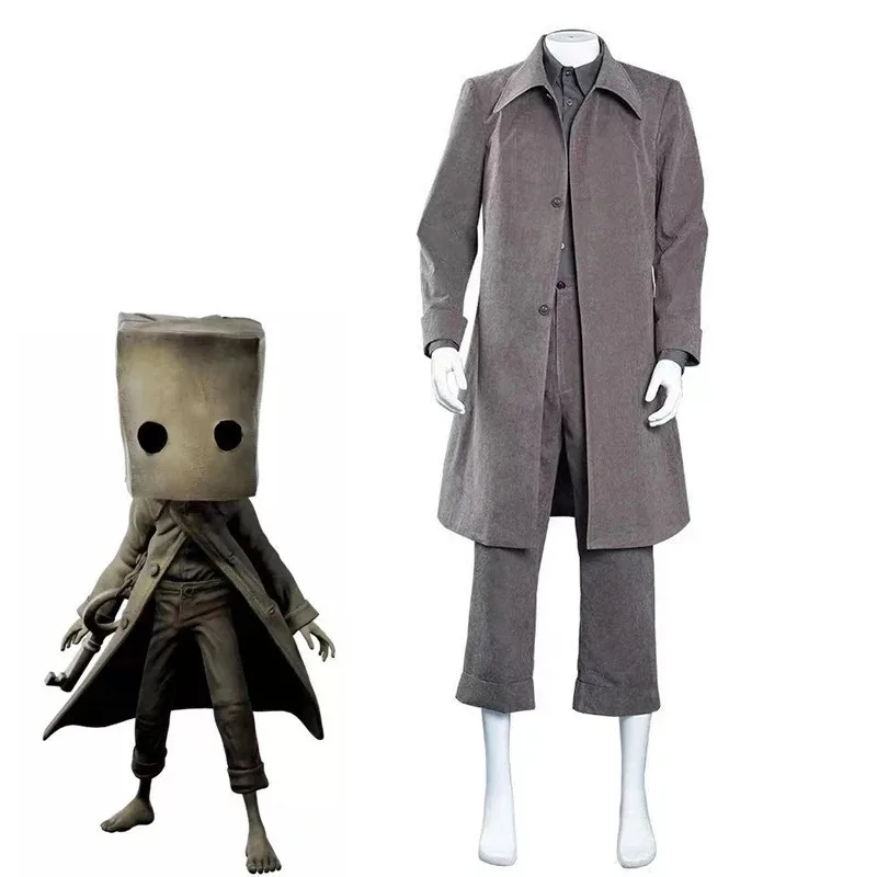 لعبة الكوابيس الصغيرة 2 أزياء تنكرية أحادية موحدة ملابس الكبار عباءة الهالوين كرنفال مرحلة الأداء jk؛ 6