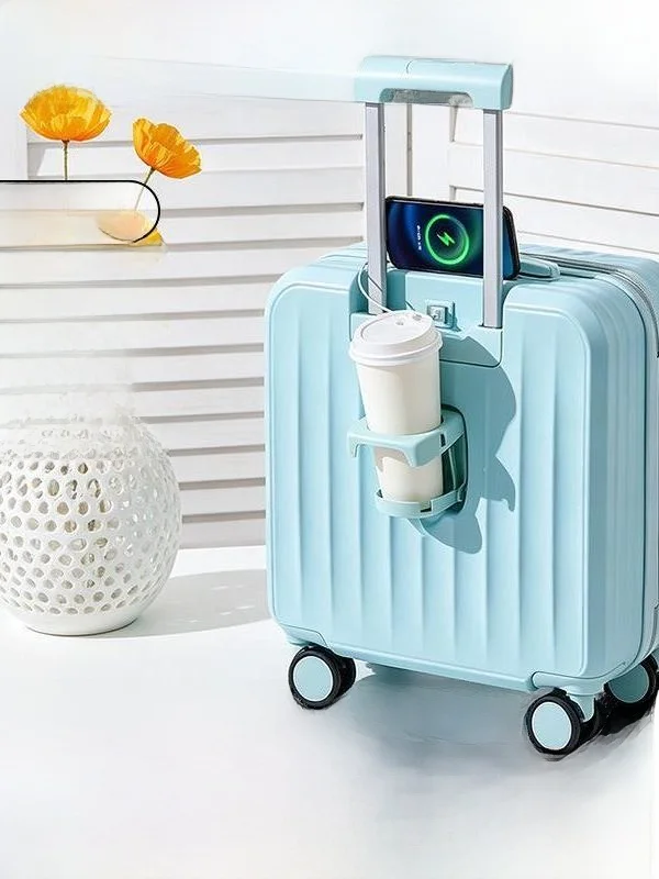 18-inch-lightweight-travel-suitcase-for-women-miniature-children's-hardshell-carry-on-with-tsa-password-lock-and-four-way-wheels