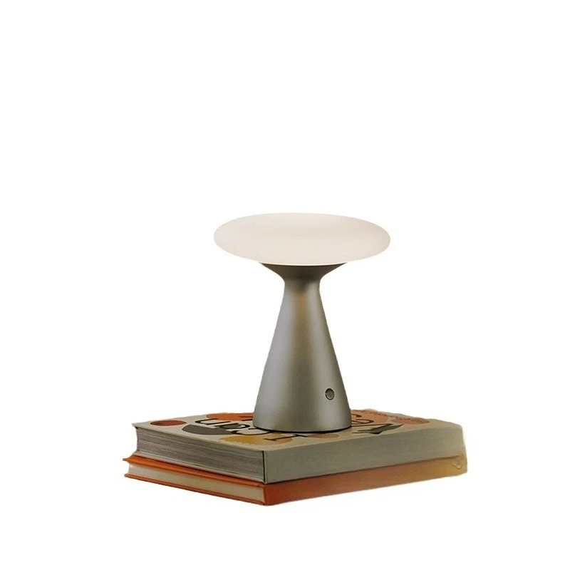 

Designer antique mushroom desk lamp, portable charging touch dimming decorative lamp