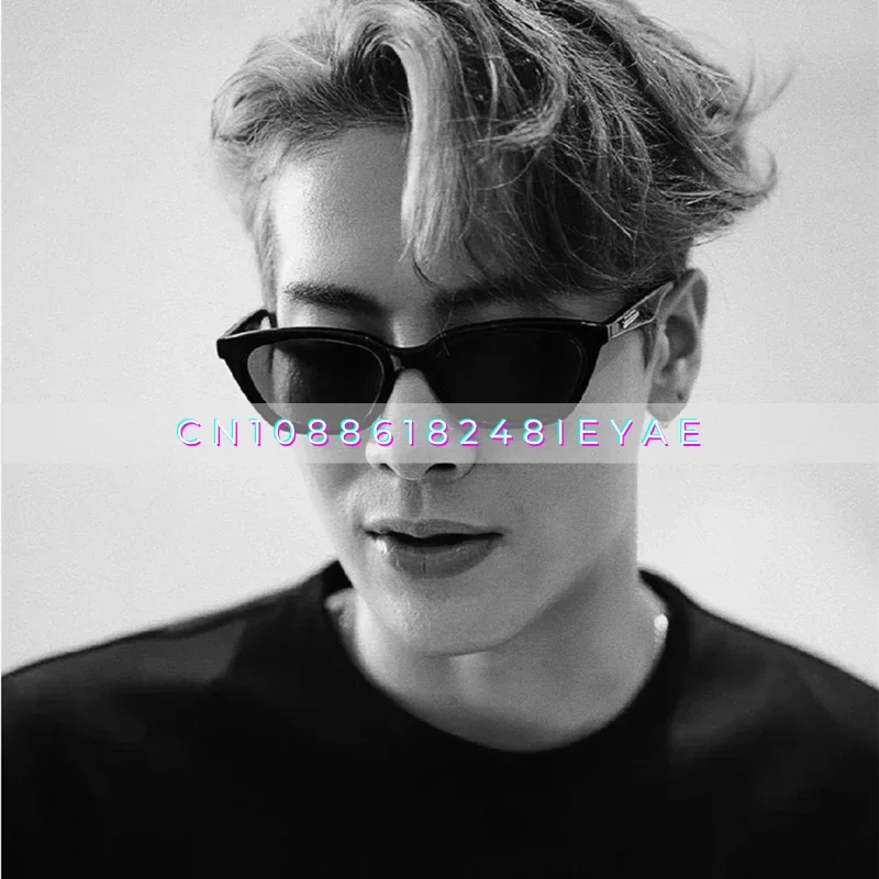 GM Black Sunglasses Hip Hop Style Unique Sunset Gradual Change Color Punk Sunglasses