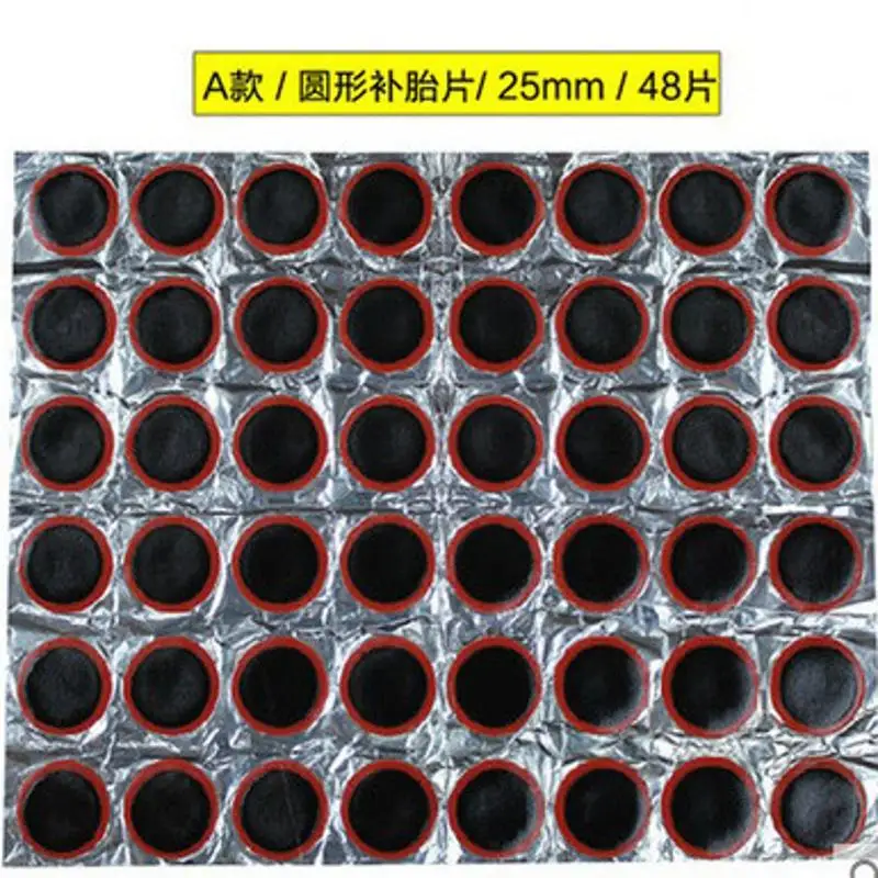 AliExpress 48pcs Rubber Puncture Patches Repair Tools Bicycle Tire Tyre Tube Repair Cycle Patch Kit No Glue