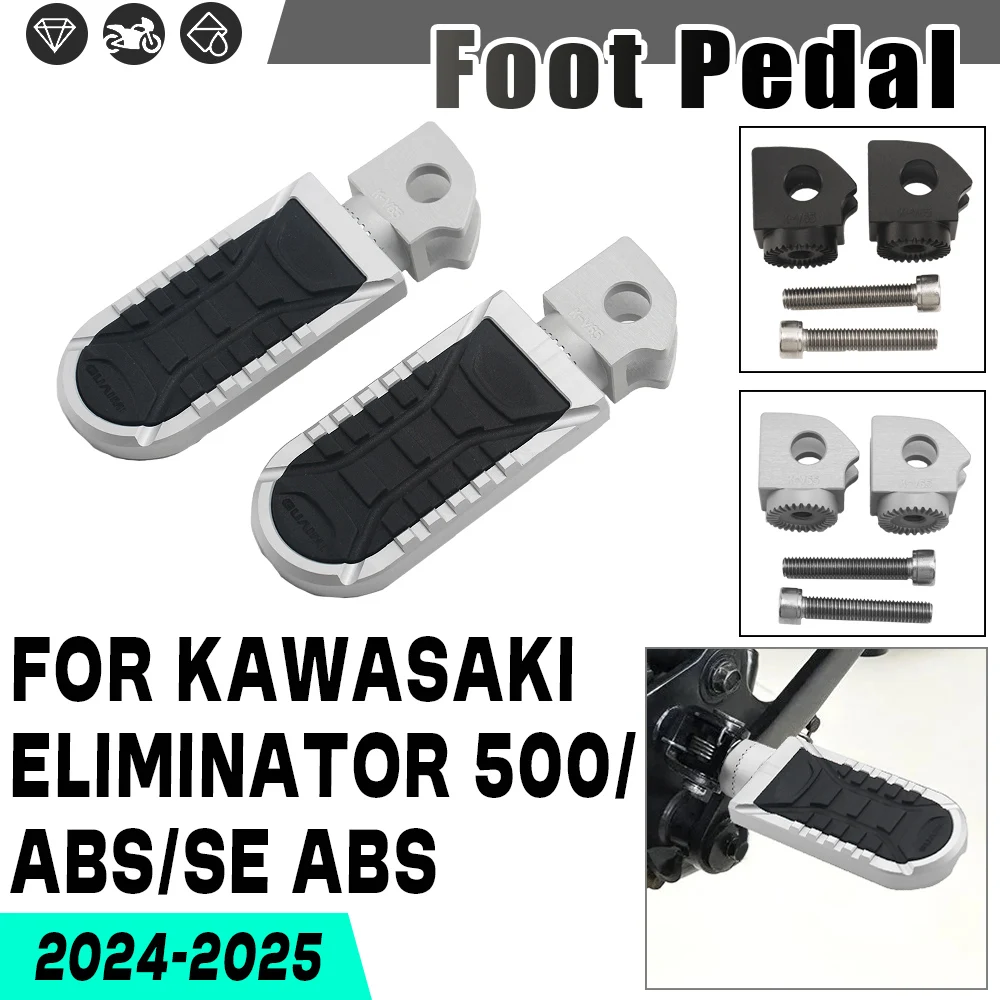 

Foot Pegs Kit Replacement For Kawasaki Eliminator 500 SE ABS 2024 2025 Motorcycle Foot Rest Driver Footrest Rider Highway Pegs
