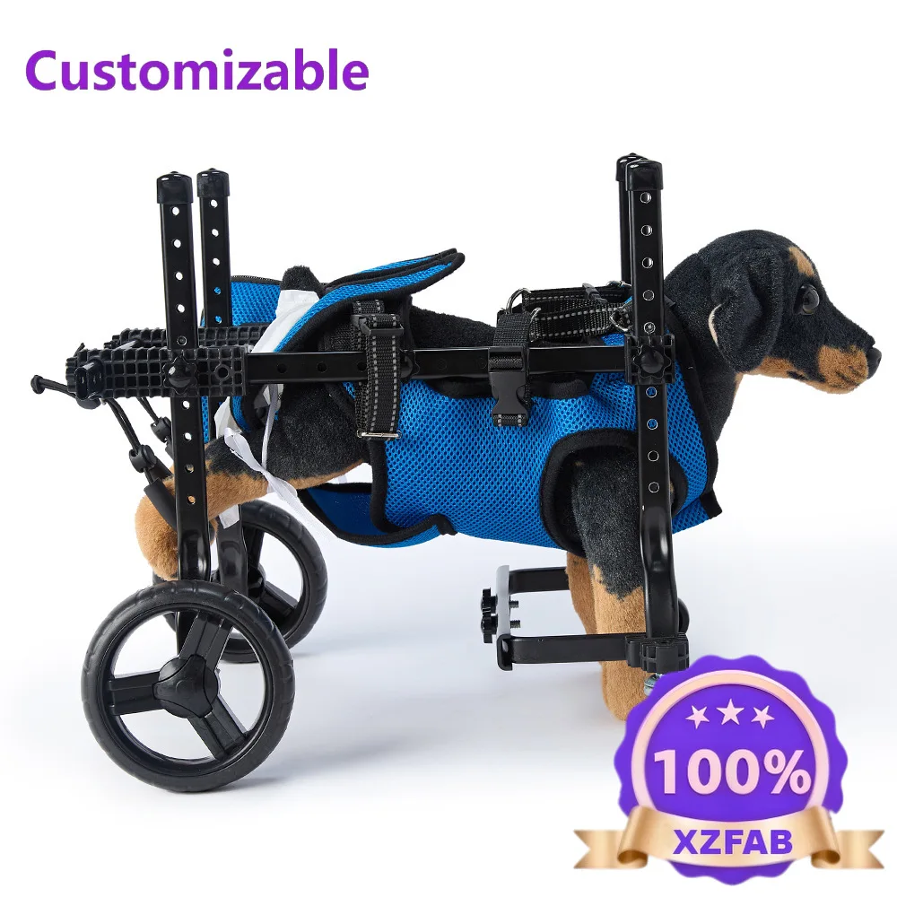 Factory Direct 2026 Dog Disability Wheelchair Training Four Wheel Moped Senior Dog Scooter