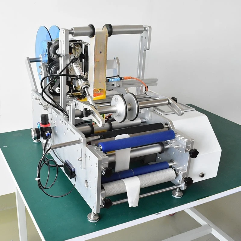 Wine Bottle Sticker Label Labeling MachineSemi-Automatic Labeling Machine Beverage Food Cosmetics