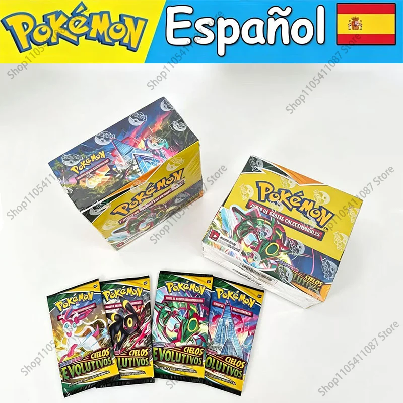 360 cartes Pokémon TCG Sword & Shield Evolving Skies en espagnol, boosters, cartes de combat, cartes à collectionner, jeu, jouets, cadeau