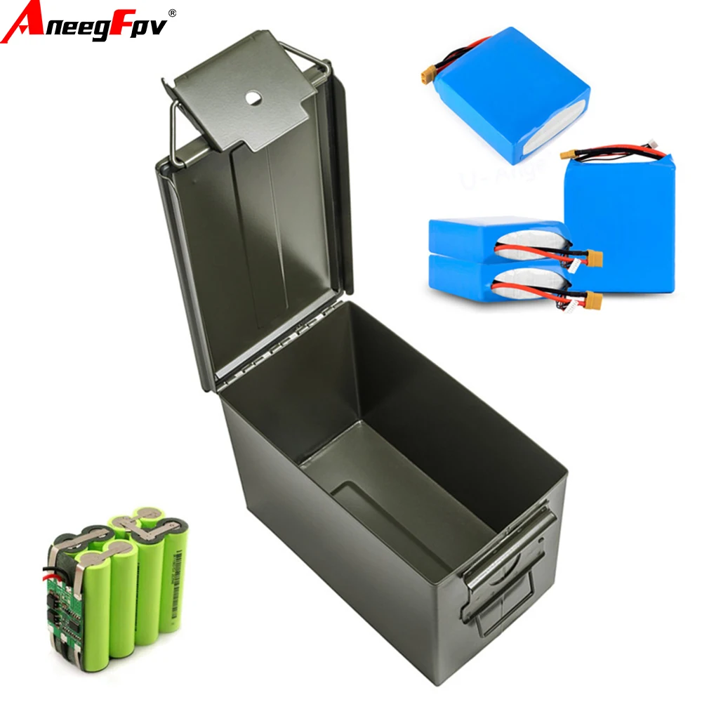 Fireproof RC Model Lipo Battery Storage Case Explosion-Proof Handheld Iron Box Waterproof Seal for Safety Protection