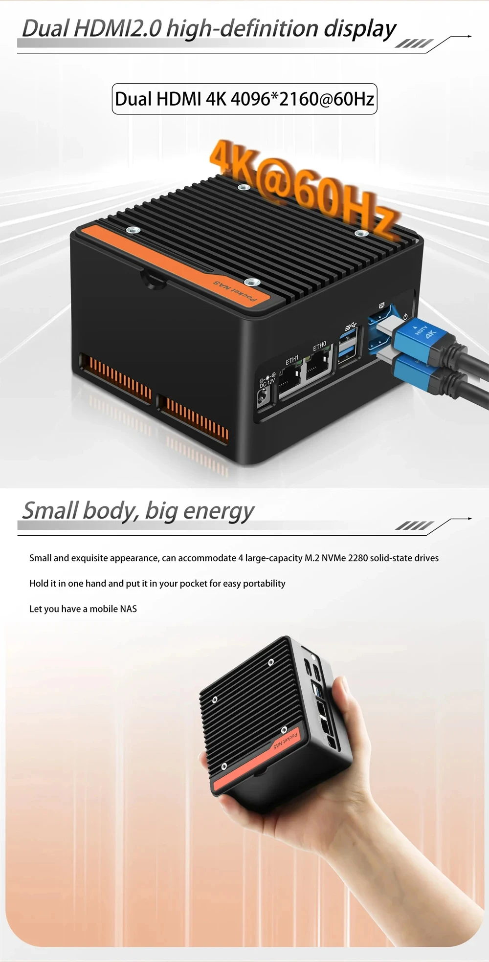 12th Gen Intel NAS Mini PC 3 N355 N305 N150 N100 4xM.2 NVMe Board 2xi226-V 2.5G DDR5 2xUSB3.2 HD Firewall PC Mini Computer Host