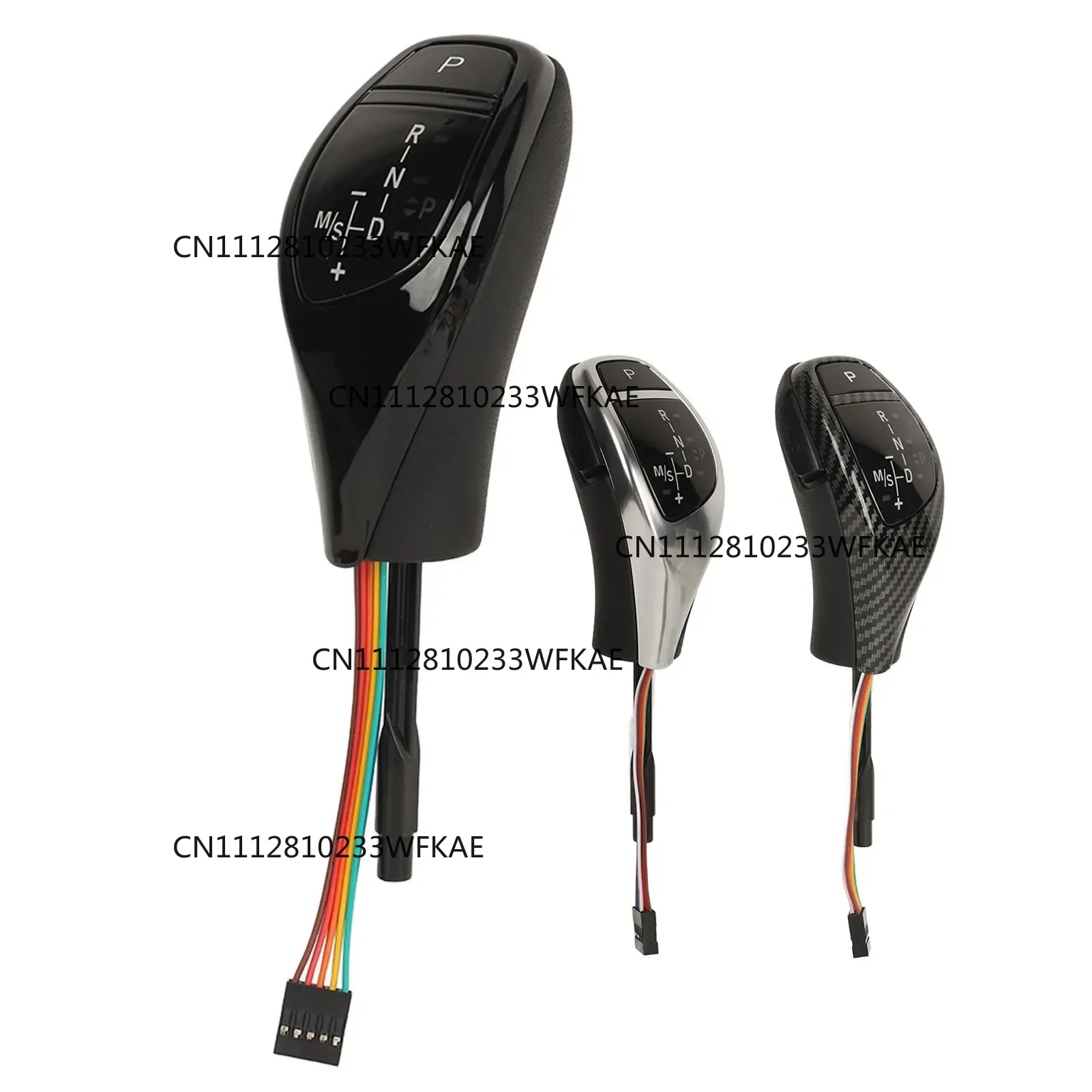 LED Shift Knob Thumb Shift Head Retrofit Kit for BMW E90 E91 E92 E93 E81 E84 LHD with One-Push Start Button