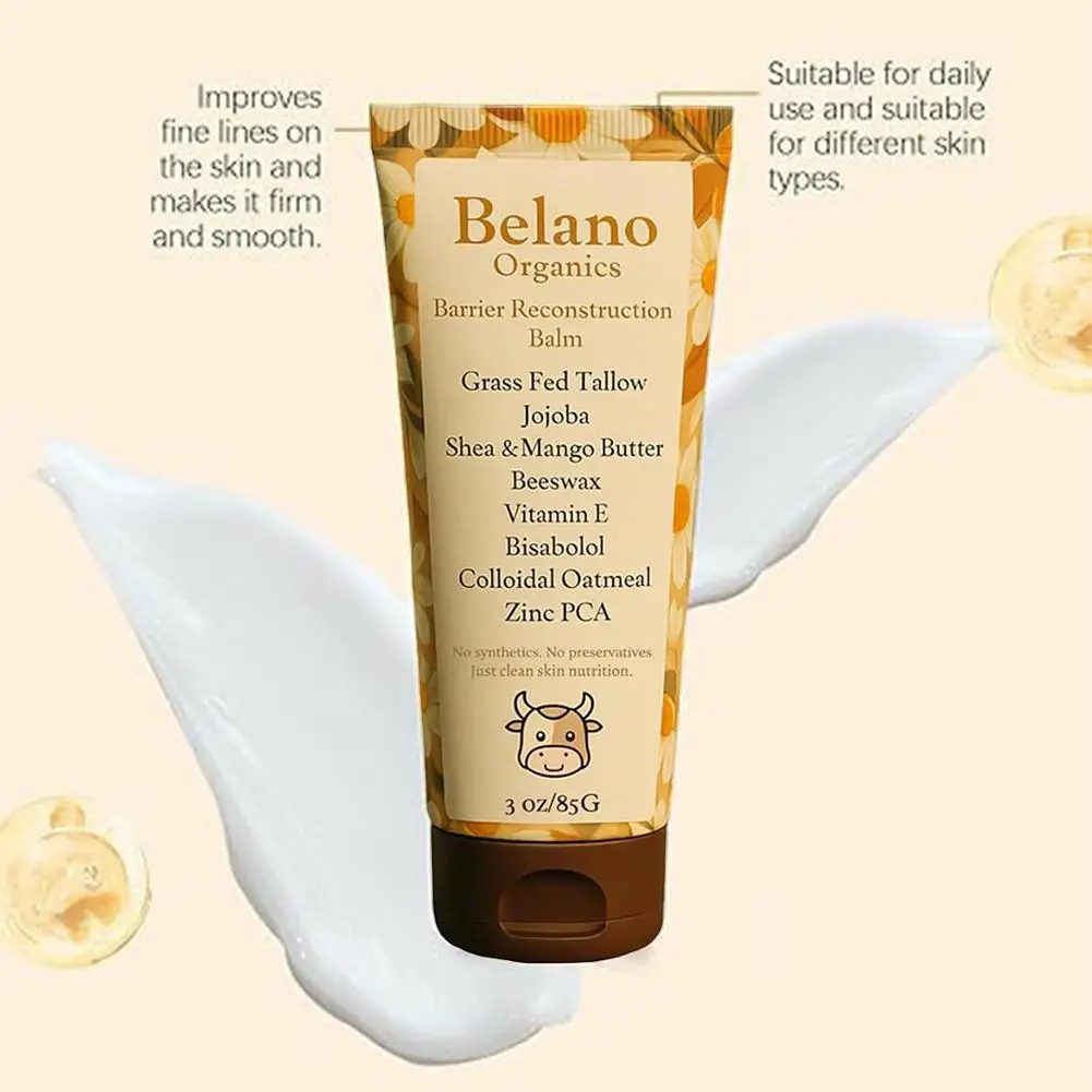 1 قطعة لحم البقر Belano كريم بلسم طويل مغذي عميق ترطيب طويل الأمد ترطيب تنعيم العناية بالبشرة الطبيعية