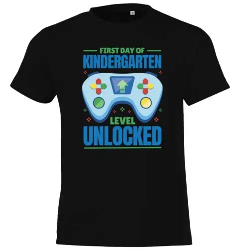 Youth Designz Kinder T-Shirt Kindergarten Unlocked Frontmotiv Erziehung Spiel