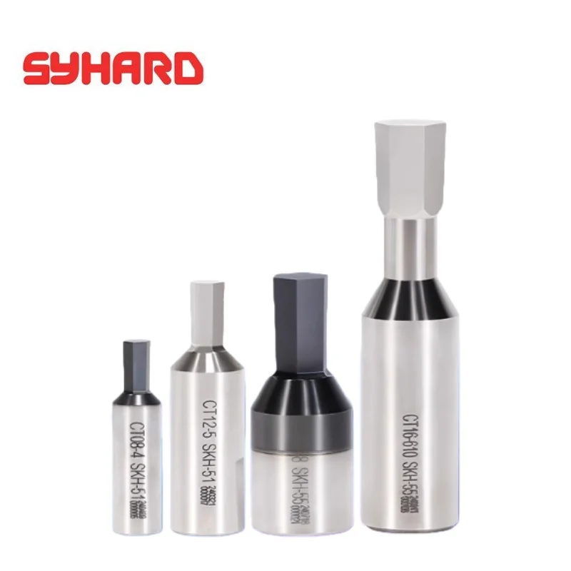 

High Speed Steel Hexagonal Rotating Punch TiCN Coating SKH-51 SKH-55 CT08 CT12 CT16