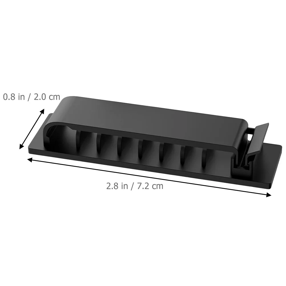 

4pcs 8-Hole Self-Adhesive Charging Cord Organizer Desktop Cable Holder For Headphone Usb Power Cables Wall Mountable Universal
