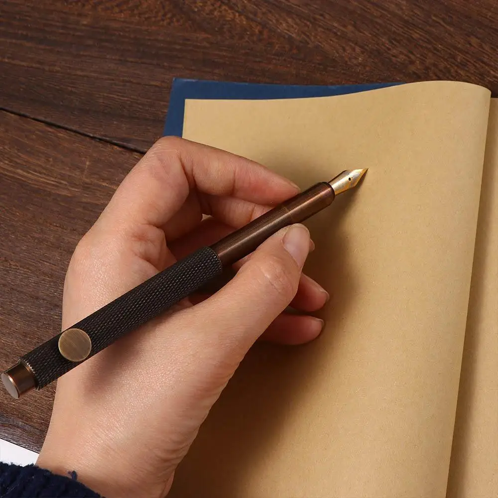 

Школьные принадлежности, офисные принадлежности, канцелярские принадлежности, отличная металлическая авторучка в стиле ретро, ручка для письма, латунная авторучка, чернильная ручка