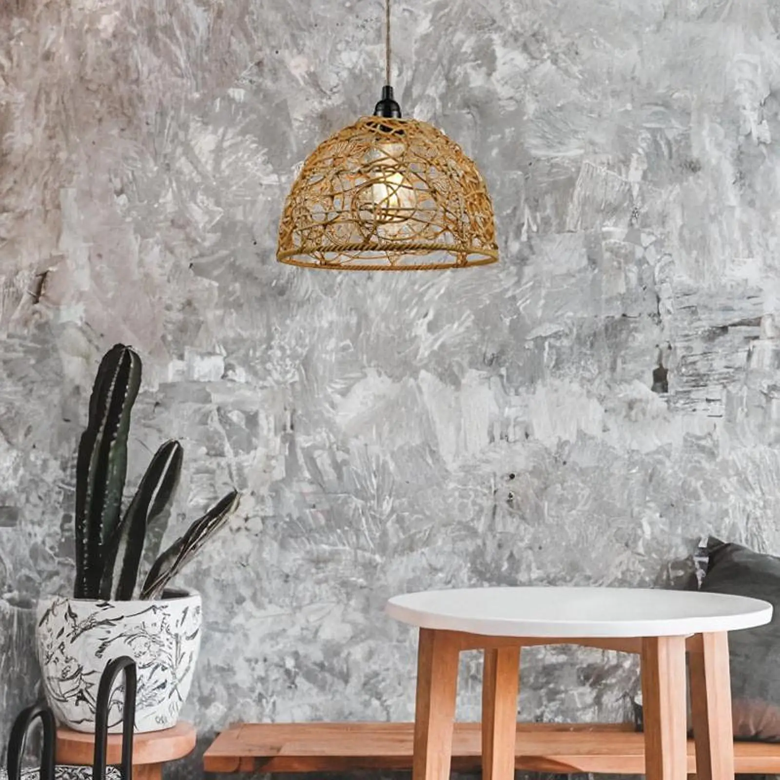 

Lamp Shade Hanging Pendant Lamp Shade Simple Handmade Rustic Decorative Lights