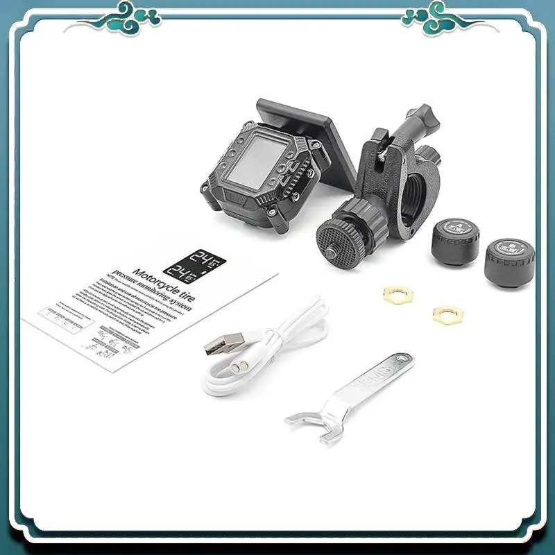 

ABTU-Motorcycle Tire Pressure Monitoring With Display Motorcycle Tire Detection High Temperature Resistant Monitoring System