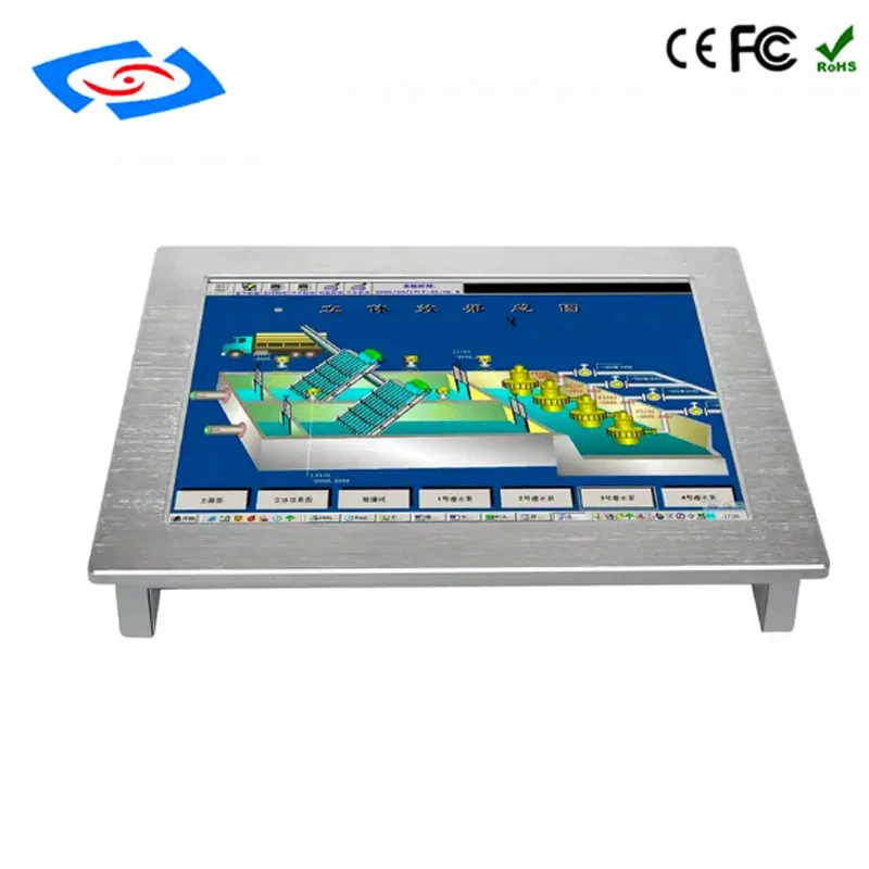 High Quality 10.4 inch monitor ip65 waterproof industrial display with industrial touch screen android panel pc