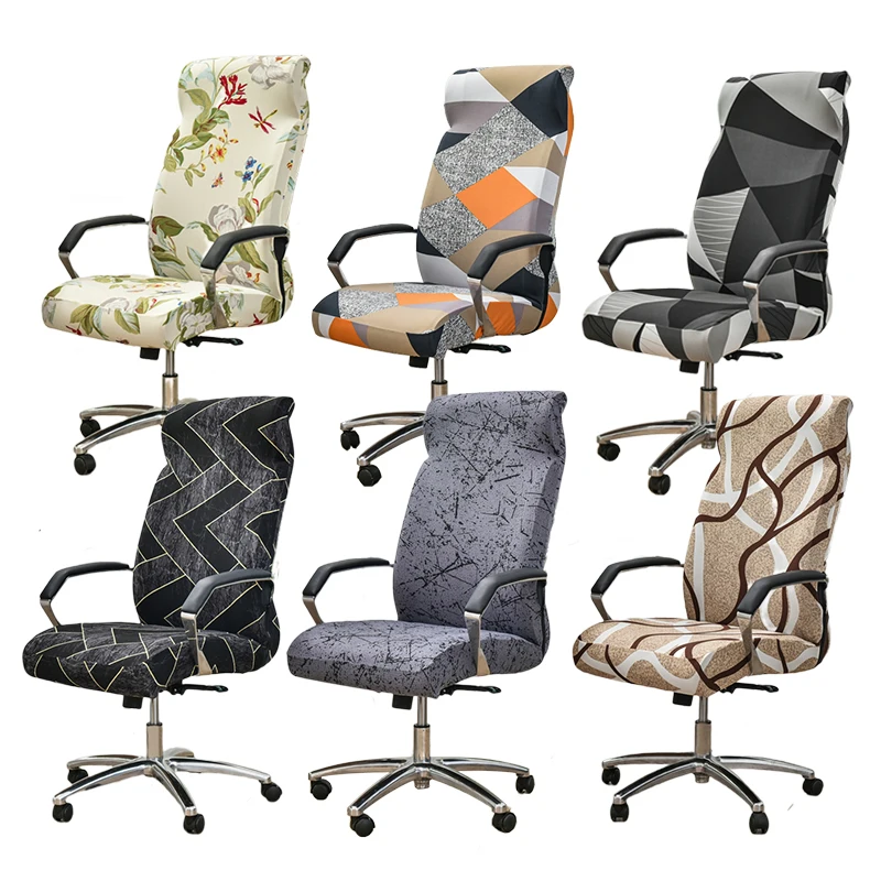 1PC 1PC Printed Office Chair Cover Stretch Spandex Gaming Armrest Chair Slipcover Elastic Rotating Seat Protector for Study Room - Aliexpress Deal