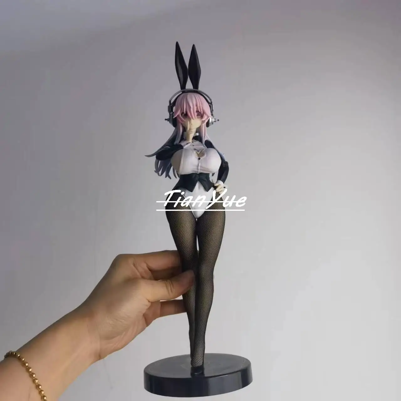 سوبر سونيكو جوارب الحرير الأسود أنيمي الأرنب نسخة PVC لطيف فتاة نموذج لجسم اللعب 31 سنتيمتر