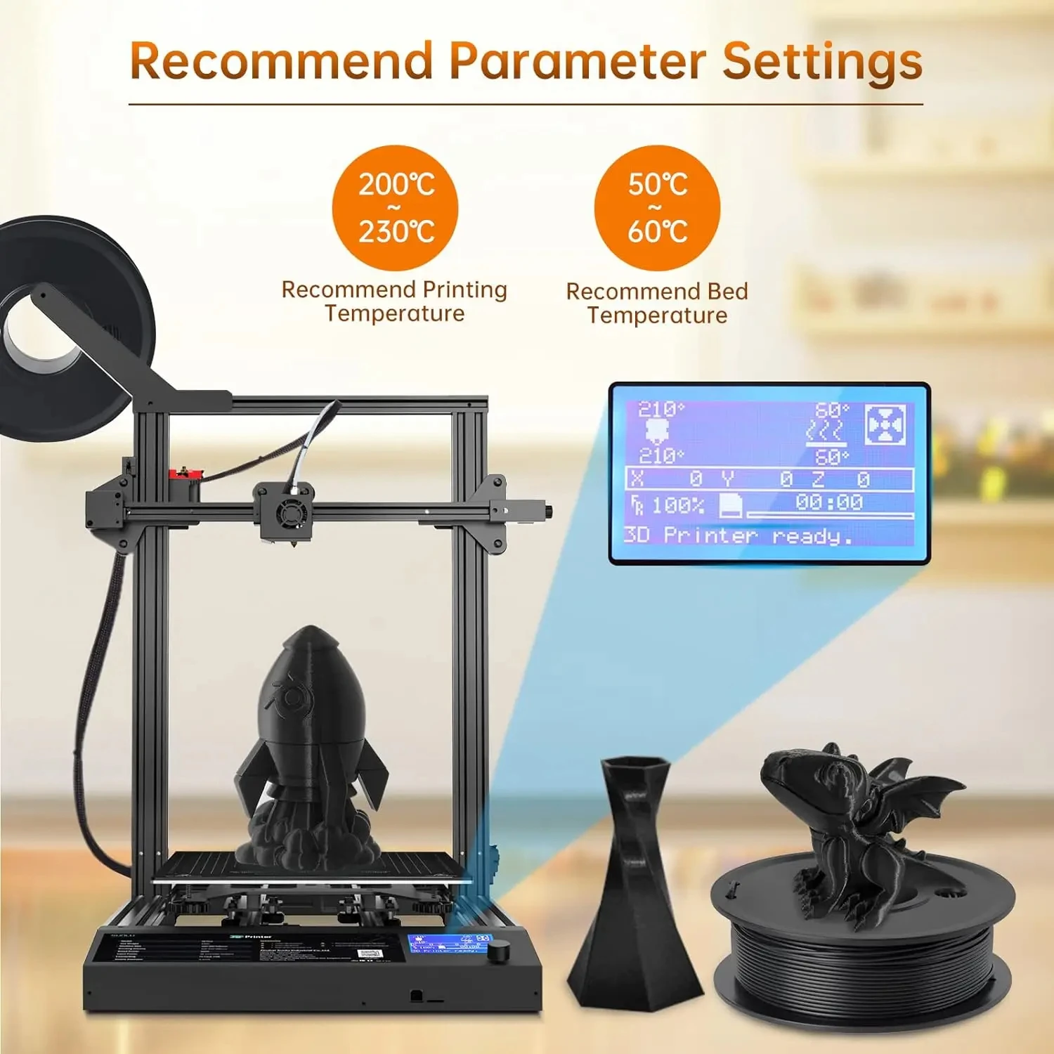 JAYO PLA Plus PETG – filament do drukarek 3D, 20 rolek, filament PETG/PLA+, 175 mm, bez pęcherzyków, o gładkiej powierzchni, opcjonalnie do drukarek 3D Bambu FDM. — zdjęcie produktu 6