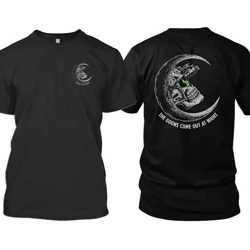 Men Clothes Fashion Tactical T-Shirts Streetwear Cotton Loose Tops Breathable Comfortable Tee Military Enthusiast 2026 Summer