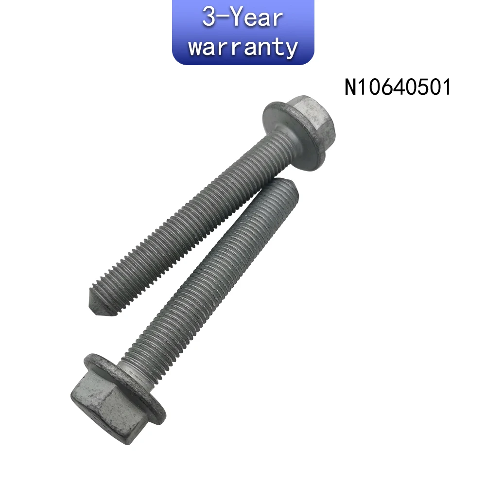 

2Pcs Control arm bolt For VW Golf Jetta/syncro Polo/Derby/Vento-IND Teramont T-Roc Audi RSQ3 Q4 Skoda Fabia Karoq N10640501